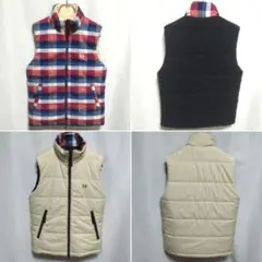 FRED PERRY フレッドペリー リバーシブル 中綿ベスト M F2360
