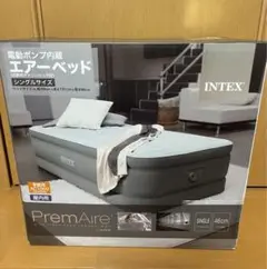 INTEX エアーベッド シングルサイズ プレムエアーワン （電動ポンプ内蔵）