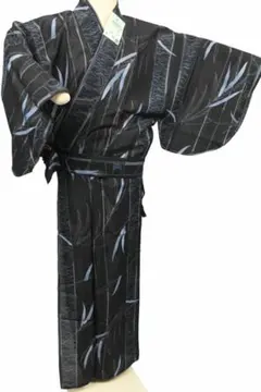 洗える二部式着物 格子絽 No2437M ポリ 新品✨即購入OK♪