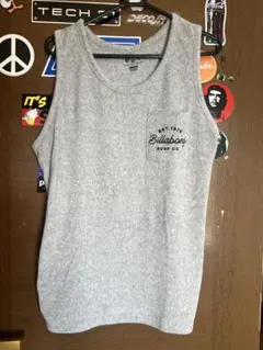 Billabong タンクトップ Mサイズ グレー　生地　パイル
