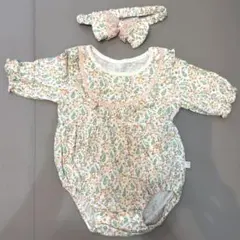 【タイムセール】モイモルン　moimoln七分丈ロンパース　80