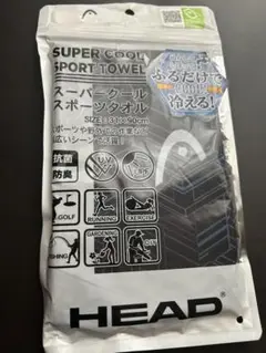 HEAD スーパークール スポーツ タオル ブラック