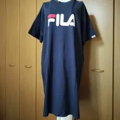 フィラFILA サイズ0 クルーネック半袖カットソーワンピース
