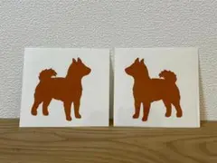 ＊柴犬 シルエット ＊ 柴 ミニ柴 カッティング ステッカー 犬