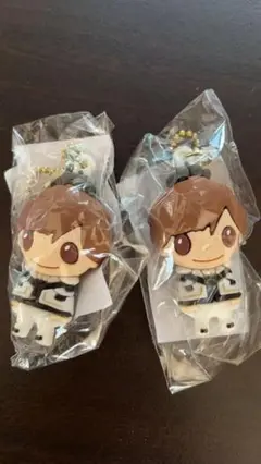 アニメ風キャラクター キーホルダー 2個セット