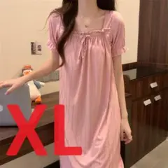 【24-2】ピンク・ナイトウェアルームウェア・ネグリジェ ・XL