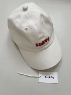 SUKOU Signature Dad Cap Off White SS24