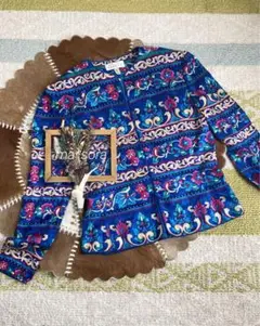 vintage フラワー 総柄 シルク ジャケット
