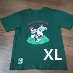 【未使用】Chums キッズ Tシャツ ダークグリーン XL 130-145