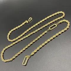 クルーレ crewre ツイスト ゴールド チェーン ロング ネックレス