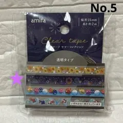 クリアテープ　サマーコレクション　透明タイプ　　マスキングテープ　花火