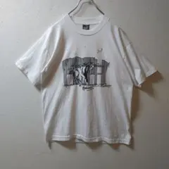 80'S猫Tシャツ VINTAGE CAT アート　ムービー　フルーツ　アニマル