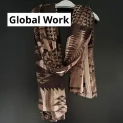 ☆ Global Work ☆グローバルワーク　幾何学模様 ストール　ショール
