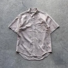 80s OLD UNIQLO seersucker s/s shirt タグ付き