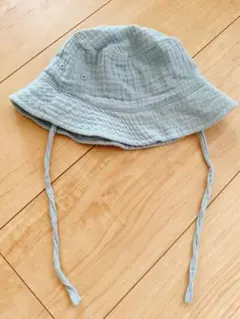 【H&M 】ベビー バケットハット 9-12M くすみライトブルー
