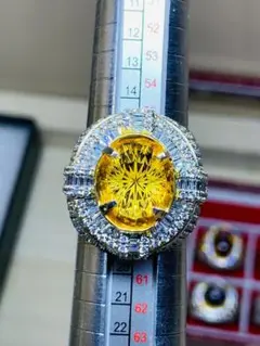 リング 天然 シトリン クォーツ NATURAL CITRINE