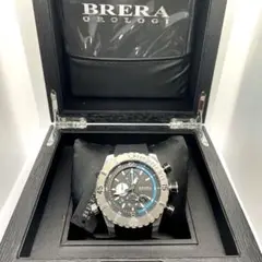 BRERA OROLOGI クロノグラフ ブラック/ブルー