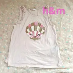 H&M 6-8y 120くらい　タンクトップ　キラキラ