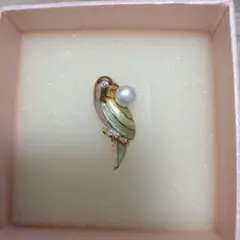 【新品】【未使用】KIRAT 鳥デザイン パールブローチ