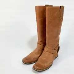 ナチュラライザー⭐️ジョッキーブーツ【24】ロングブーツ レザー 本革 キャメル