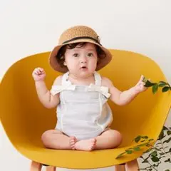 新品タグ付petit mainリボンロンパース　モンベベ、べべホリック、