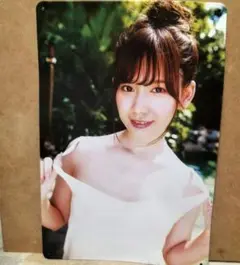 ブリキ看板　女性AKARI 凸凹ダメージ有り