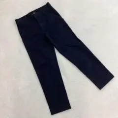 UNIQLO テーパードパンツ ブラック ストレッチ綿ロング丈 58cm