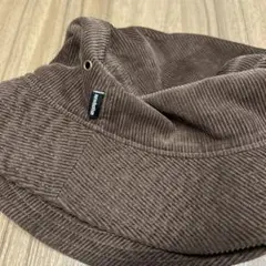 コーデュロイバケットハット　ブラウン