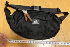 GREGORY ブラック ボディバッグ ウエストバッグ　グレゴリー