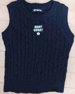 MARY QUANT ラメケーブル プルオーバー（ブラック）Mサイズ