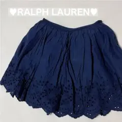 POLO RALPH LAUREN キッズ スカート 刺繍 レース 紺色 120