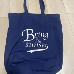 Bring The sunset エコバッグ ネイビー