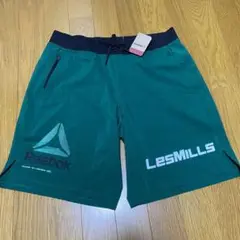 新品未使用 Reebok リーボック レズミルズ ハーフパンツ グリーン