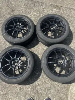 ENKEI エンケイ　PF01 16インチ　バリ山タイヤつき　4本セット ENKEI エンケイ PF01 16インチ バリ山タイヤつき 4本セット