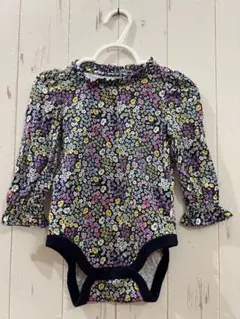 baby GAP ギャップ　長袖ロンパース　ネイビー　花柄　秋　冬