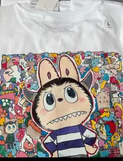 POPMART LABUBU UNIQLO Tシャツ　Lサイズ　白