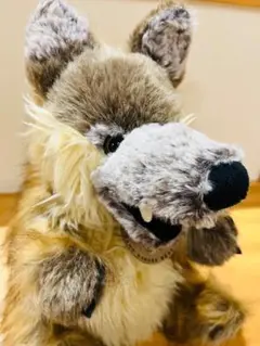 イケメン　オオカミ　ぬいぐるみ　パペット　美品　リアル　ぬいぐるみ　貴重品