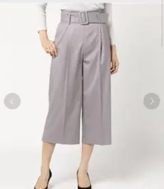 ソフィラ センタープレスワイドパンツ