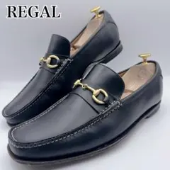 REGAL リーガル Y348AD ビットローファー スリッポン 黒 金具25