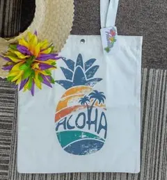 パイナップル ALOHA キャンバスバッグ