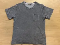 【GUY ROVER ギローバー】タオル地 ストライプ Tシャツ L
