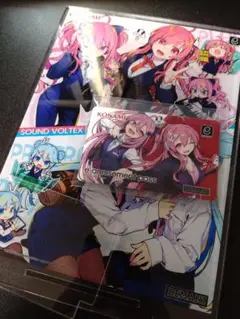 SOUND VOLTEX 年間パス特典 アクリルパネル＆e-passカード