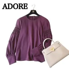 【未使用級】アドーア　ドライライトジョーゼットブラウス　¥31900 ADORE