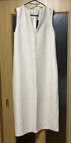 ABITOKYO ノースリーブロングワンピース M ベージュ
