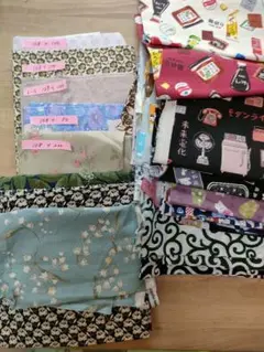 ハギレ生地まとめ売り!!2500g！和柄、花柄、猫、犬柄!!80サイズ!!