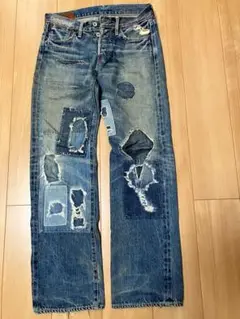 DANIA JAPAN（ダニアジャパン） ダメージデニムマフラー DANIA JAPAN（ダニアジャパン） ダメージデニムマフラー