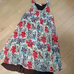 【美品】花柄　ロングワンピース　Mサイズ