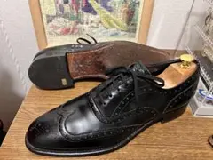 【新品未使用】ジョンストン&マーフィー ウィングチップ アリストクラフト 25 古着 ジョンストンアンドマーフィー JOHNSTON AND MURPHY