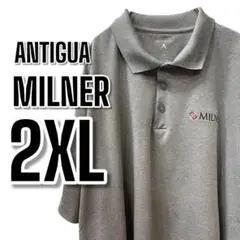 【705】ANTIGUA MILNER グ2XL USA古着 ポロシャツ