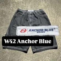 Anchor Blue Faded Black Huge Jorts